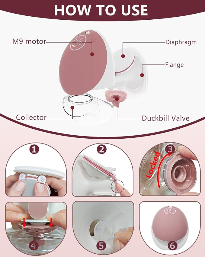 4PC Upgraded M9 Breast Pump Replacement Part, Including 4pcs Double-Layed - Image 6