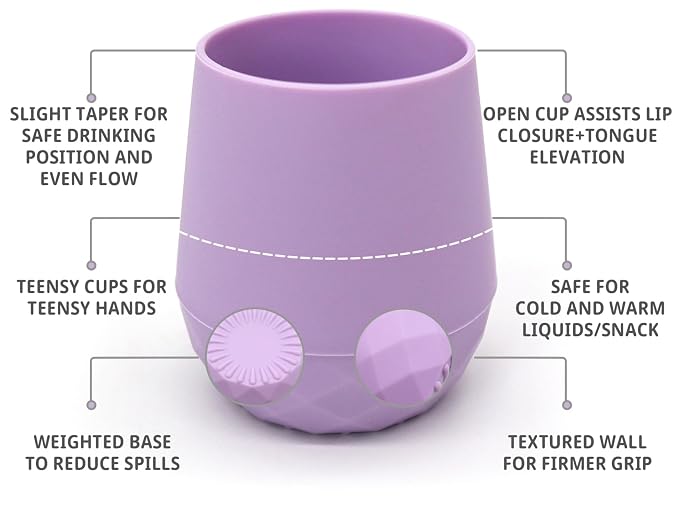 2 Pack Tiny Cup for 4+ Months | Silicone Baby Cups 6-12 Months, Infant Training - Image 3