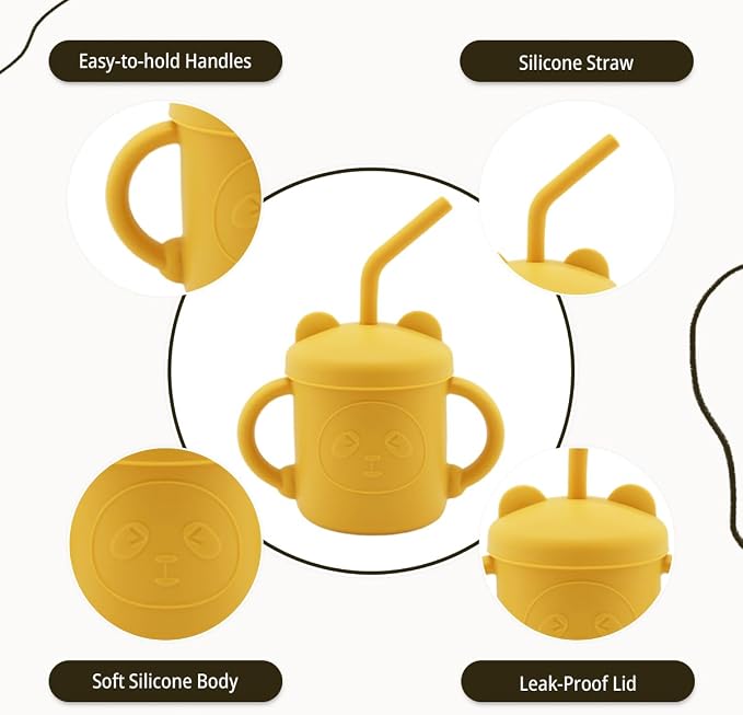 JEVASO Silicone Baby Feeding Set, Baby Led Weaning Supplies, Baby Self Feeding - Image 4