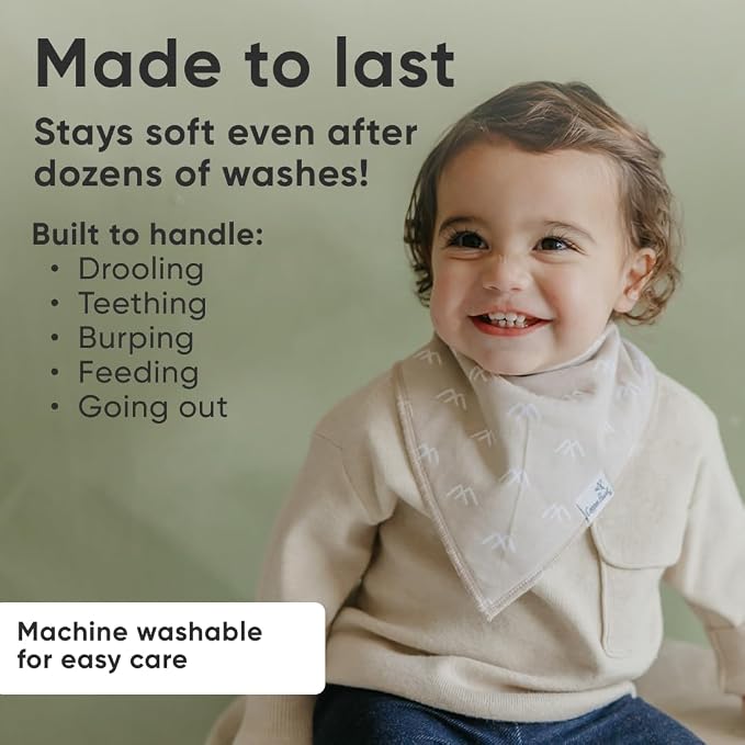 Copper Pearl 6 Pack Soft Cotton Baby Bibs - Image 3