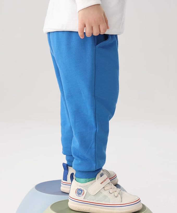 GFQLONG 2/3 Pack Toddler Pants Sweatpants Boys Cotton Joggers, Athletic Pull on - Image 5