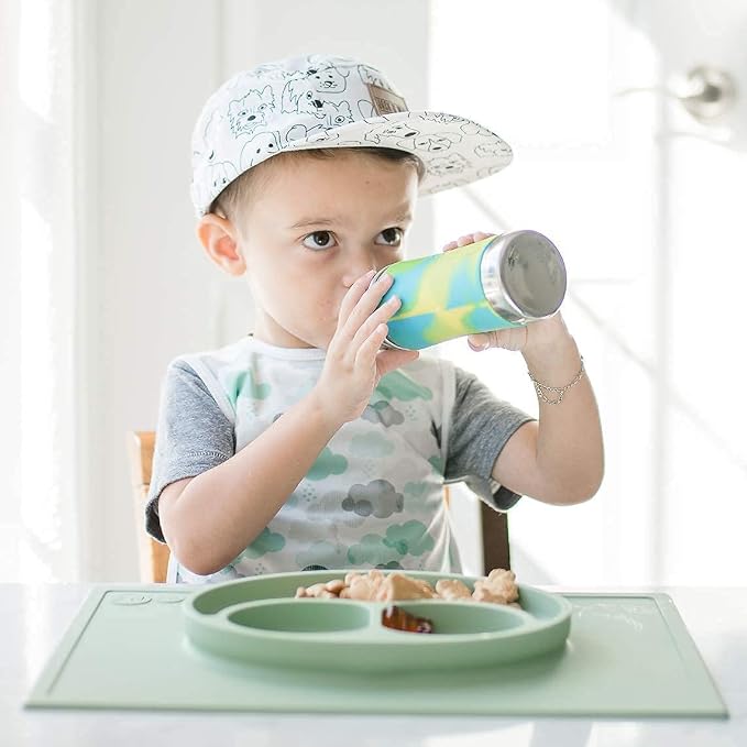 Pura Kiki 11oz/325ml Stainless Steel Sippy Cup Bottle w/Sleeve, Plastic-Free - Image 6