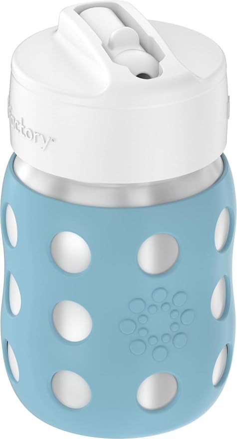 Lifefactory 8-Ounce Stainless-Steel Vacuum-Insulated Wide-Neck Baby Bottle - Image 3