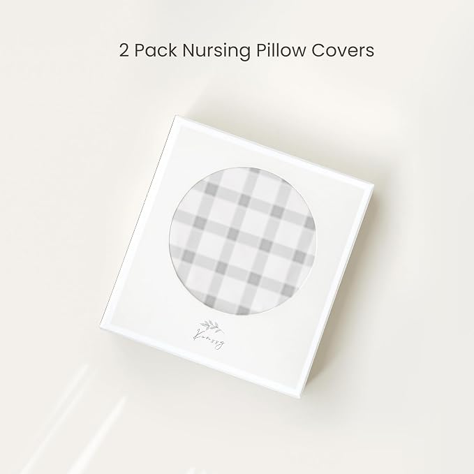 Konssy 2 Pack Nursing Pillow Covers, Stretchy and Soft Nursing Cover - Image 7