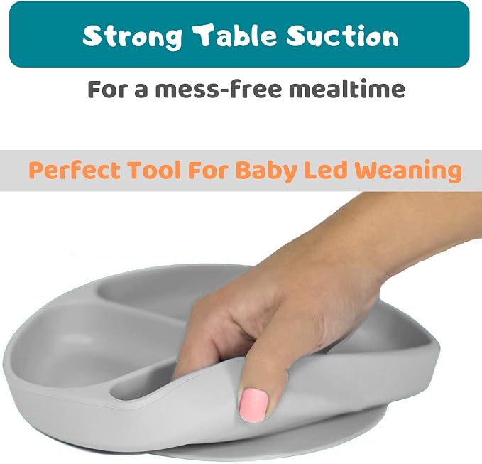 Silikong Suction Plate for Toddlers | BPA Free, 100% Food-Grade Silicone | - Image 2