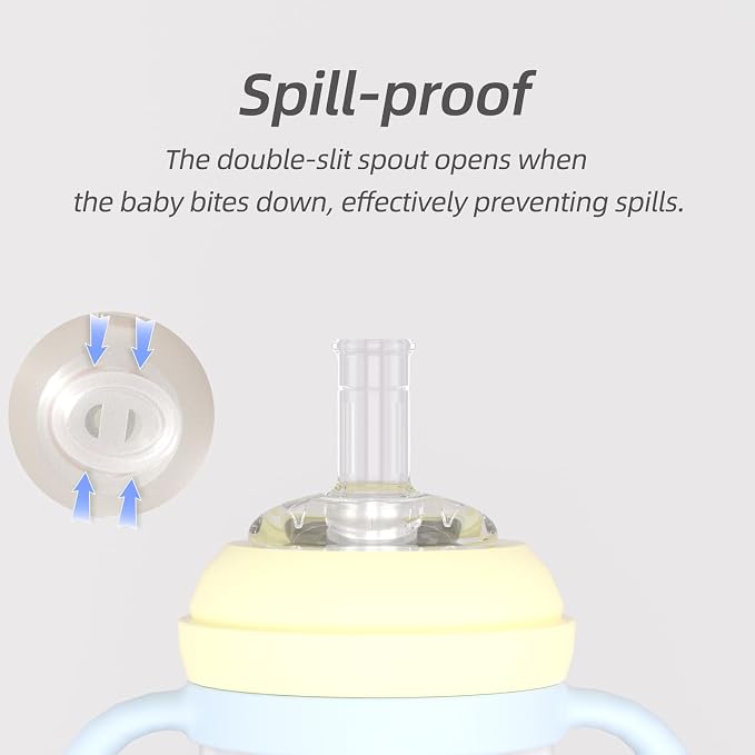 Piifur Sippy Cups for Toddlers 1-3 No Spill - Image 3