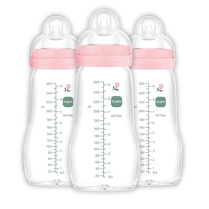 MAM Premium Glass Baby Bottles, Easy Switch Between Breast and Bottle, Feel by MAMBabyUSA