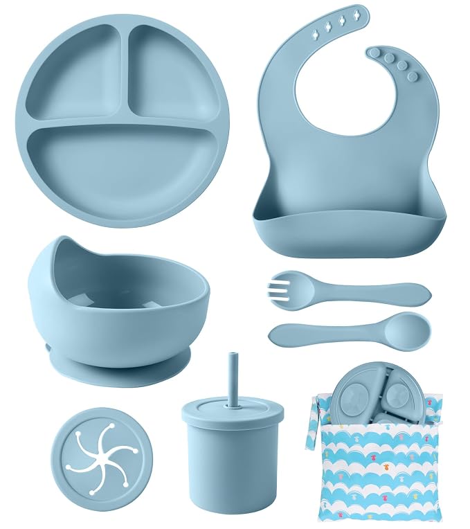 Silicone Baby Feeding Set, Travel Bag - Image 9