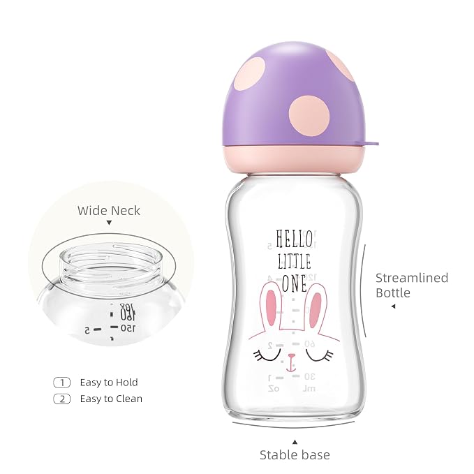 YOHKOH Natural Glass Baby Bottle - Image 4