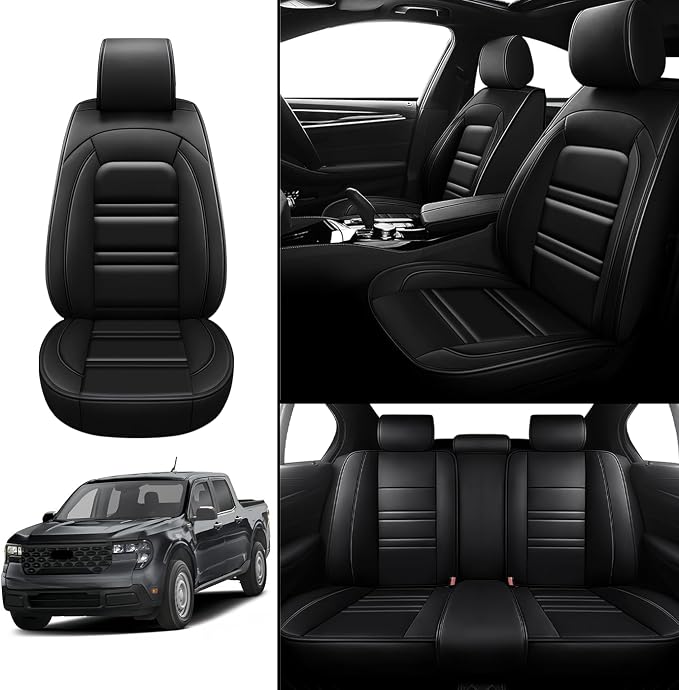 Seat Covers for Ford Maverick 2022-2025 | 5-Seats Leather Seat Covers - Image 2