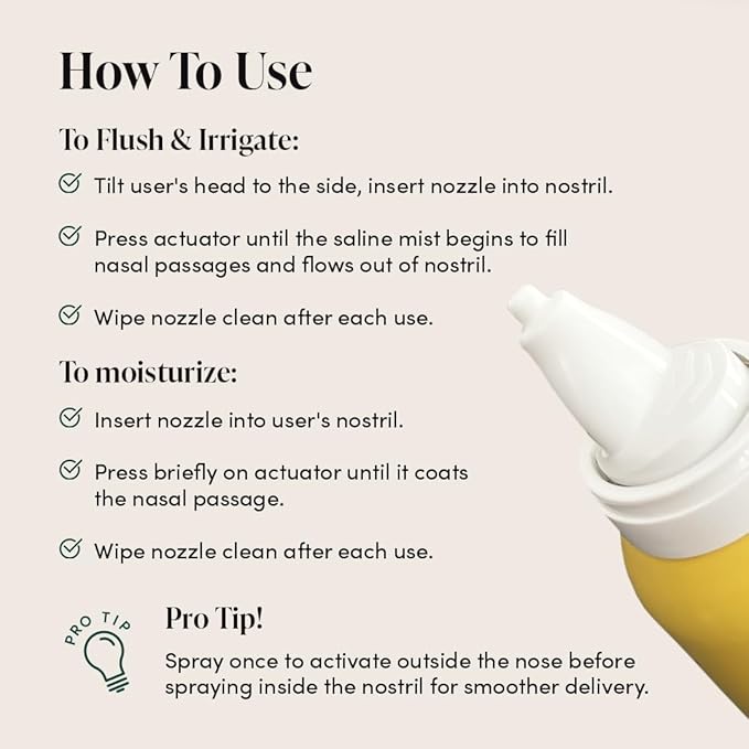 Kids' Saline Nasal Mist by Beekeeper's Naturals, Nasal Spray - Image 4
