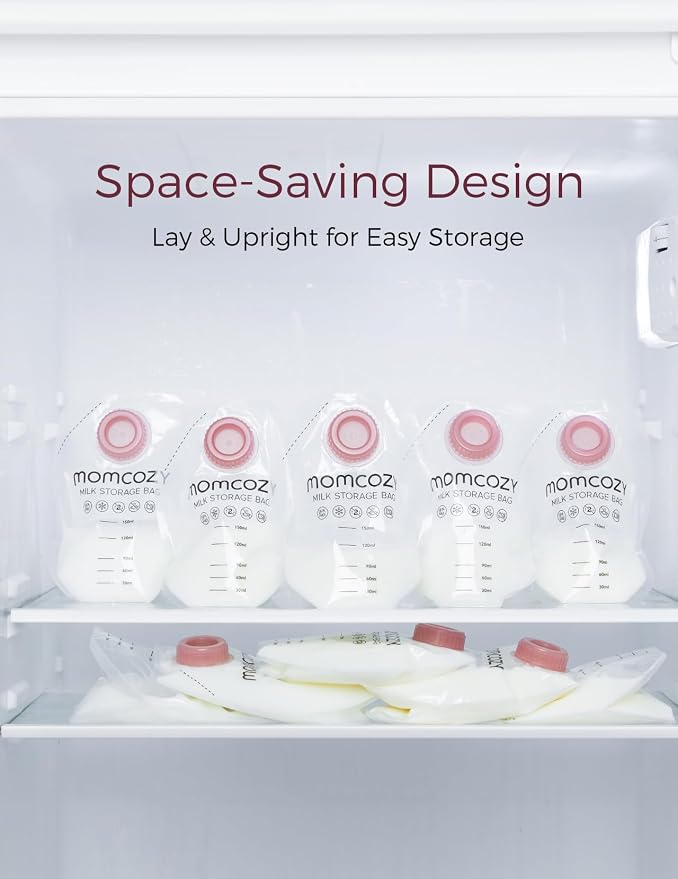 Momcozy Screw-on Breastmilk Storage Bags, 48 Ct, Holds 5 oz, Disposable & BPA - Image 5