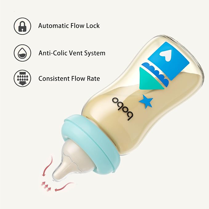 YOHKOH PPSU Baby Bottle Wide Neck, Newborn Anti-Colic Baby Bottle - Image 5