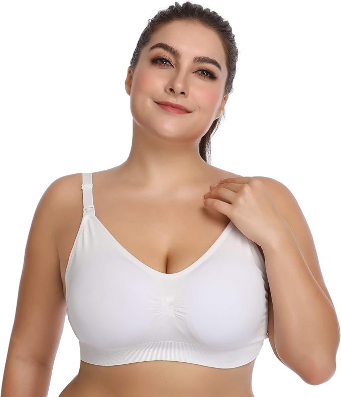 Lataly Womens Seamless Nursing Bra Sleeping Maternity Bralette - Image 4