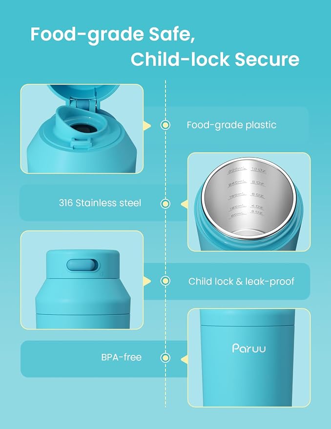 Paruu Portable Bottle Warmer for Travel, Easy-Clean Wide Mouth, Portable Milk - Image 7