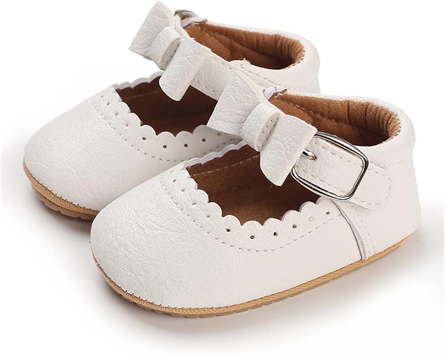 COSANKIM Baby Girls Mary Jane Flats Shoes Anti-Slip Rubber Sole Infant Toddler - Image 5
