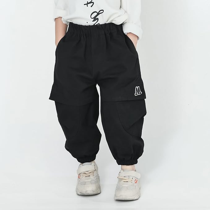 MINI PANDA Toddler Pants Boys& Girls, Relaxed Stretch Twill Toddler Casual Pants - Image 4