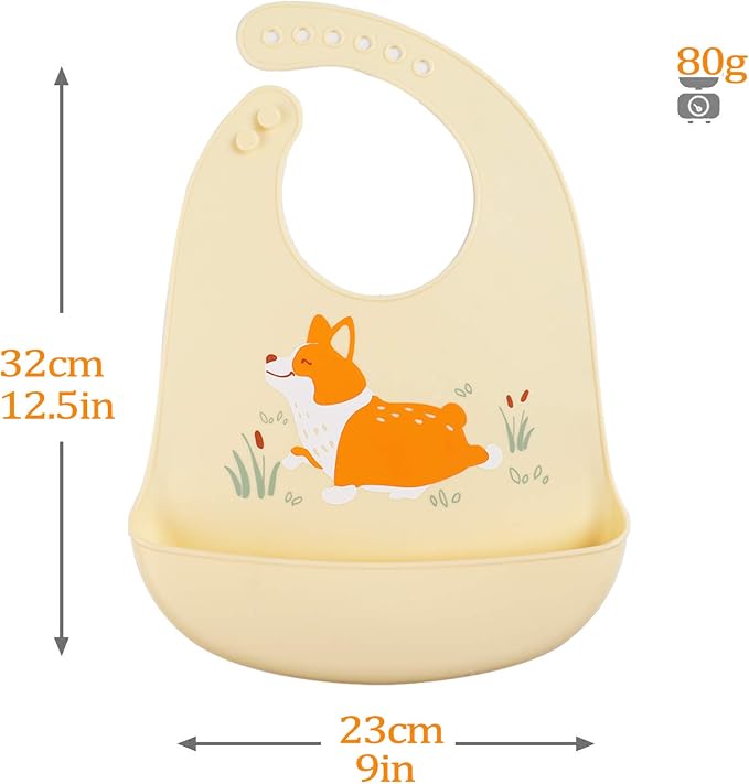 Baby Silicone Feeding Bibs - Image 3