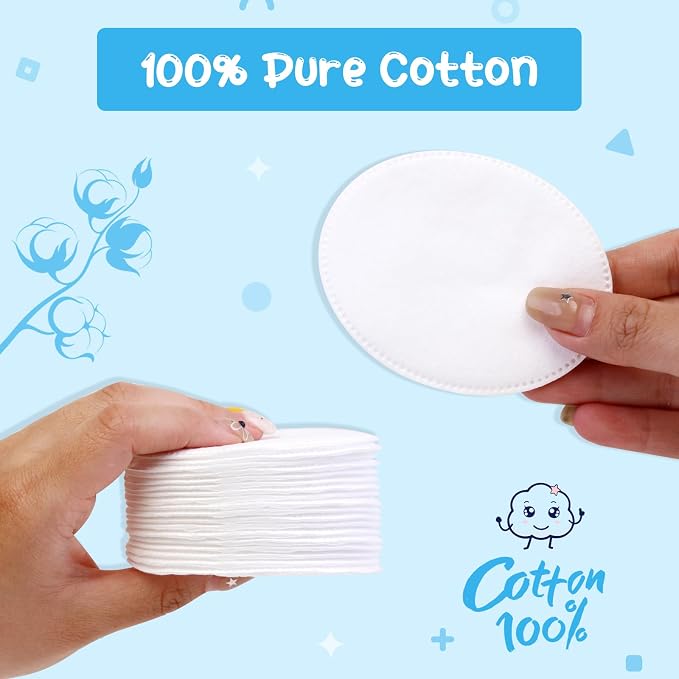 Oval Cotton Pads- 100% Pure Cotton, Gentle Enough - Image 3