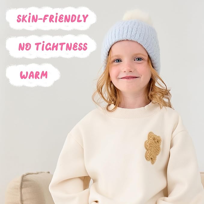Girls Winter Hat Warm Toddler Beanie - Image 6