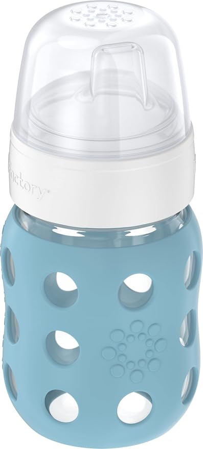 Lifefactory 8-Ounce Wide Neck Glass Baby Bottle - Image 2