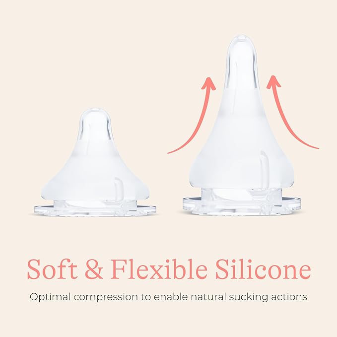 Lansinoh NaturalWave Baby Bottle Nipples, Slow Flow, Size S, 1+ Month, Durable - Image 6