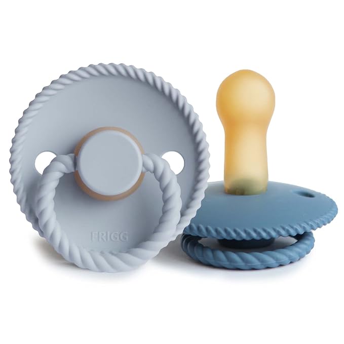 FRIGG Rope Natural Rubber Baby Pacifier | Made in Denmark | BPA-Free by mushie