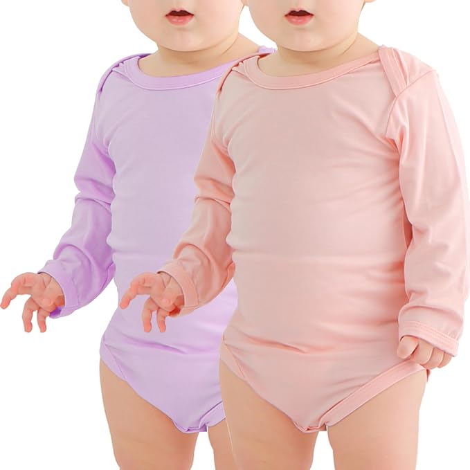 Jimonda Bamboo Baby Bodysuit Long Sleeve Infant Romper Soft Boy Girl Unisex by JimondaBaby