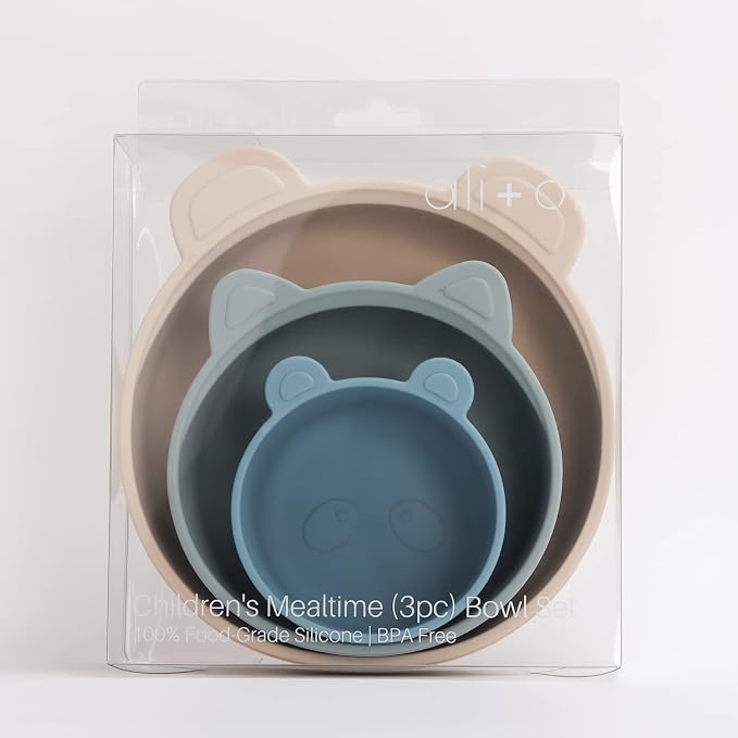 Ali+Oli Children's Stackable Snack Bowl Set BPA Free Food-Grade Silicone Bowls - Image 9