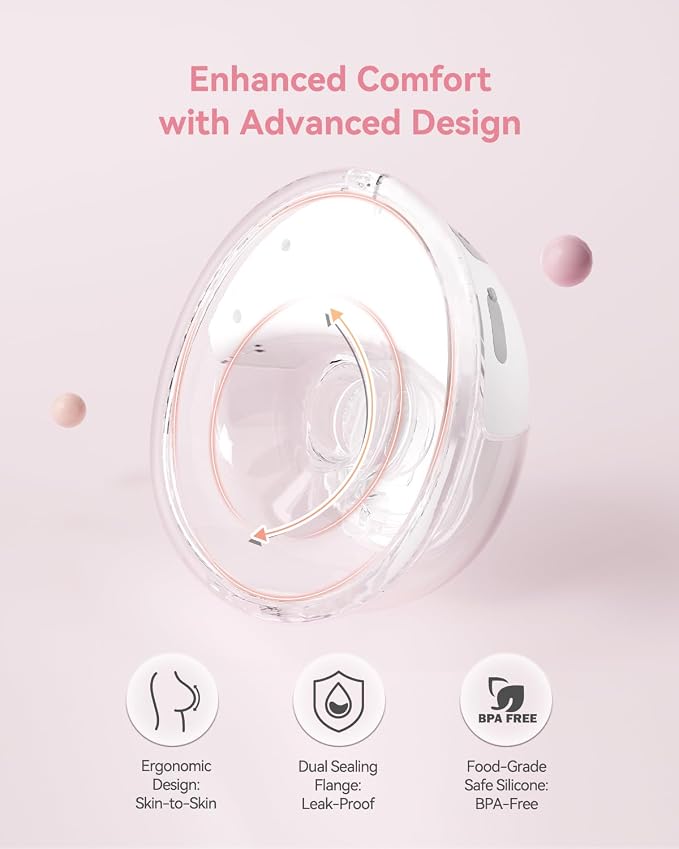 KISSBOBO Hands Free Breast Pump, Wearable Breastfeeding Pump - Image 8
