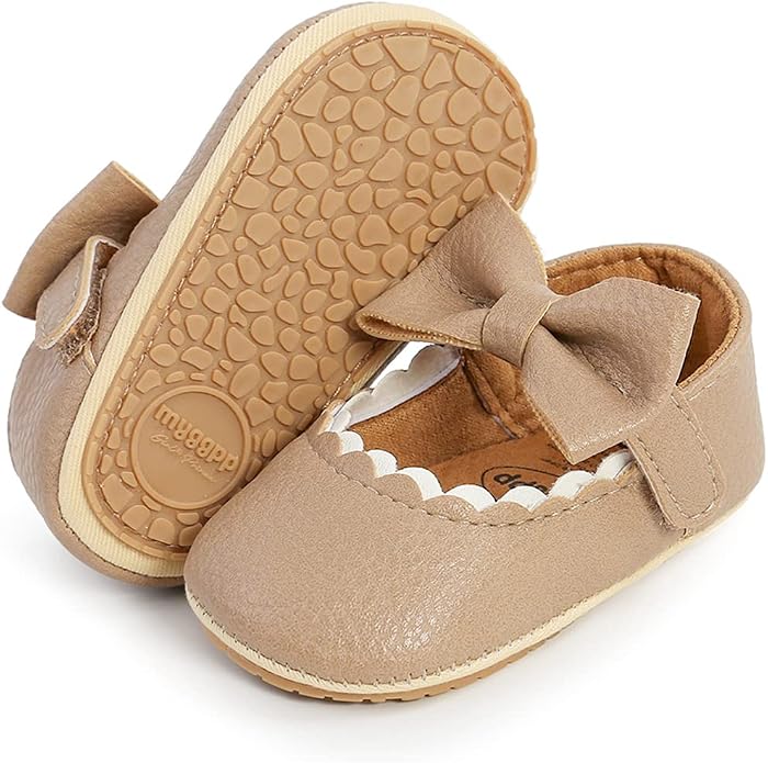 COSANKIM Baby Girls Mary Jane Flats Shoes Anti-Slip Rubber Sole Infant Toddler by COSANKIM