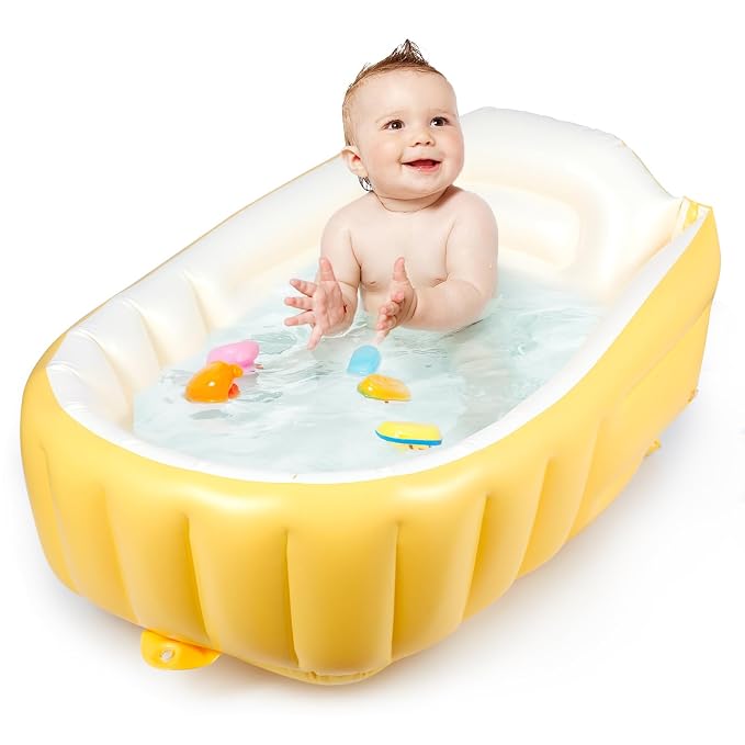 MINK Inflatable Baby Bathtub – Compact, Portable Bath Tub by mink