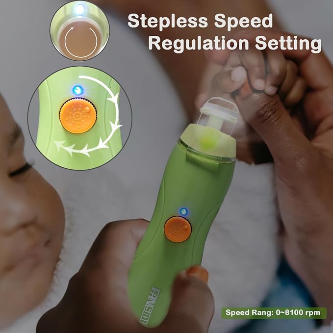 Rechargeable Baby Nail Trimmer, FANSIDI Baby Nail File Safe Baby Nail Filer - Image 3