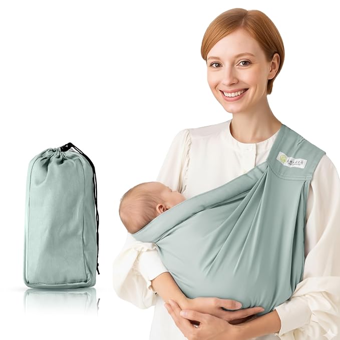 Baby Sling Carrier for Newborn to Toddler, Cozy Wearing Baby Wrap Carrier by ExploreMore