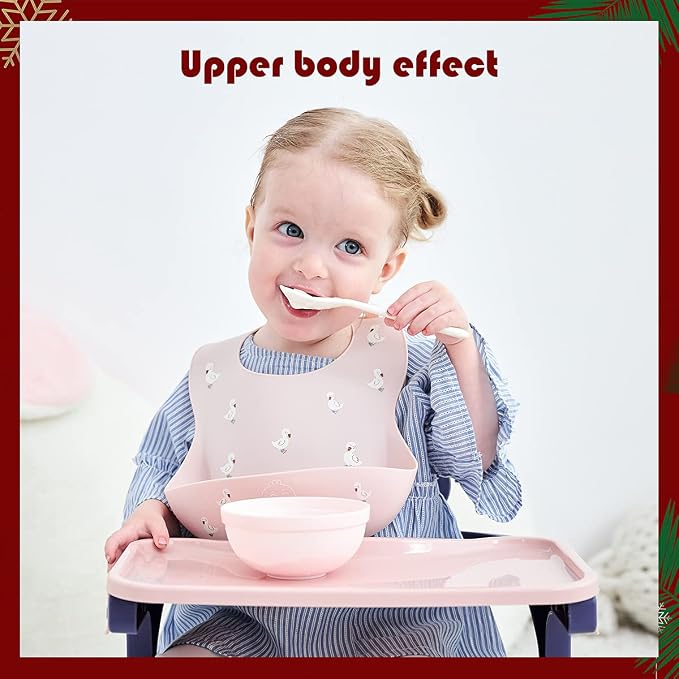Little Dimsum Baby Bib Silicone Adjustable Waterproof - Image 7