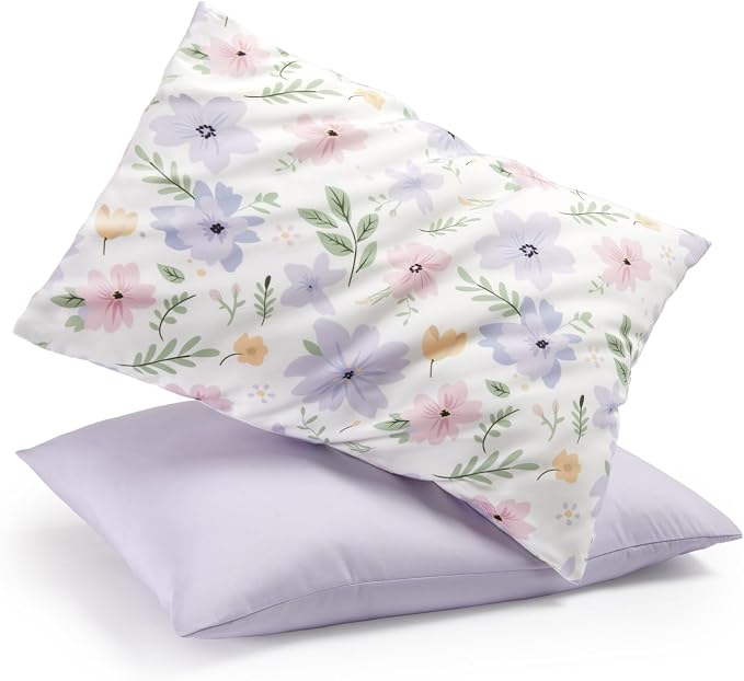 TILLYOU Toddler Pillowcases 13 x 18 Travel Pillow Case 2 Pack, Kids Pillowcases by TILLYOU