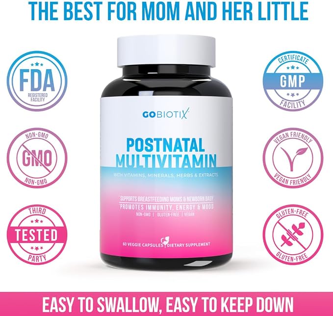 GOBIOTIX Postpartum Vitamins for Breastfeeding Moms - Image 6