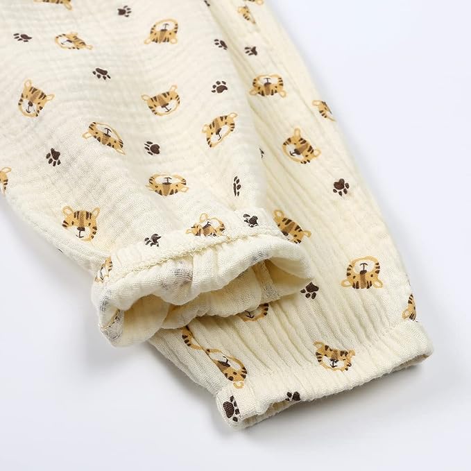 MYGBCPJS Baby Boys Girls Cotton Linen Trousers Kids Casual Ankle Pants Loose - Image 5