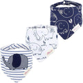 JN&LULU 3 Pack Newborn Baby Bibs Bandana Drool Bibs by JNLULU