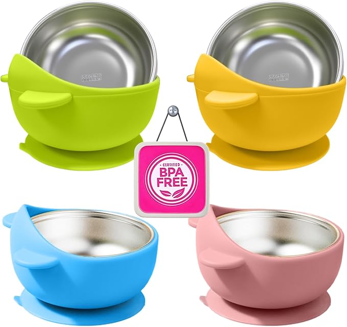 Stainless Steel Baby Bowls by Unknown