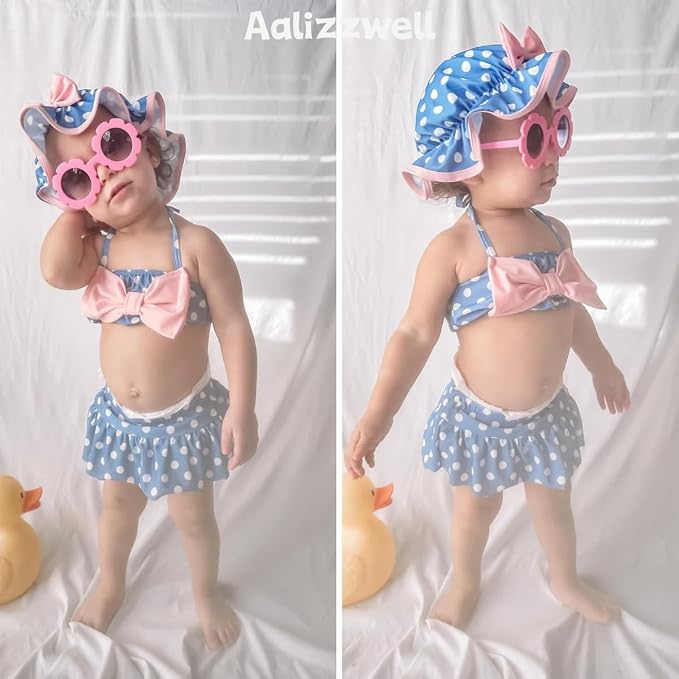 Aalizzwell Baby Girl 2-Piece Bikini Swimsuit - Image 2