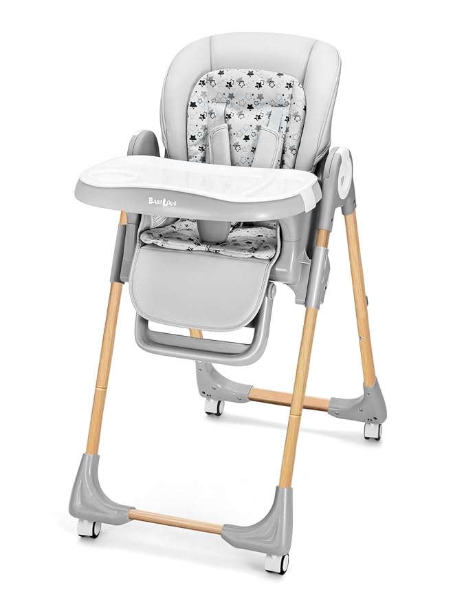Foldable High Chair with Soft Cushion, High Chairs by Babilous