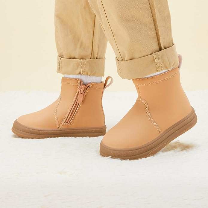 BMCiTYBM Baby Boys Girls Boots Infant Shoes First Walking Booties - Image 2