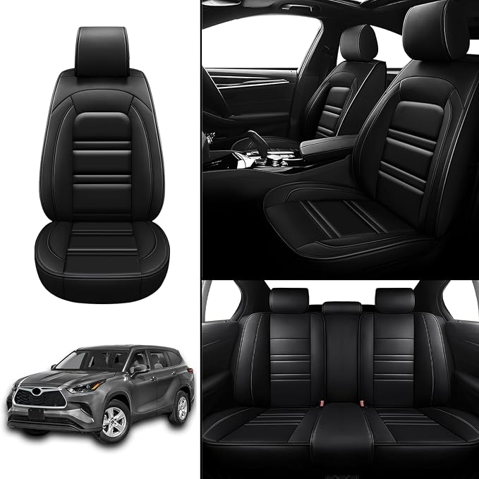 Seat Covers for Toyota Highlander 2001-2025 | 5-Seats Leather Seat Covers - Image 2