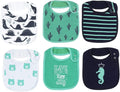 Maiwa 6 Pack Waterproof Cotton Baby Bibs by maiwa