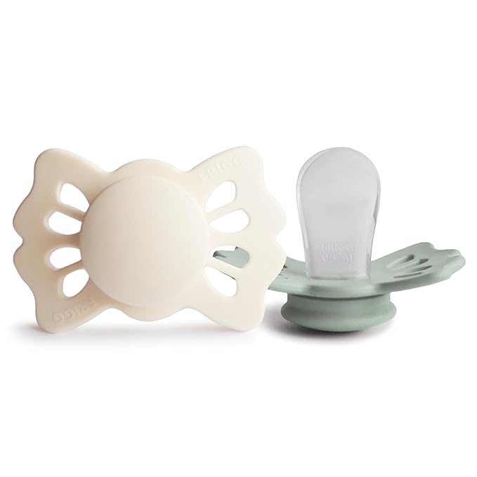 FRIGG Lucky Symmetrical SilkySoft Silicone Baby Pacifier | Made in Denmark | by mushie