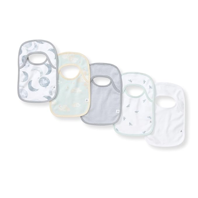 Burt's Bees Baby Organic Baby Bibs – 100% Cotton Newborn Infant Bibs by BurtsBeesBaby