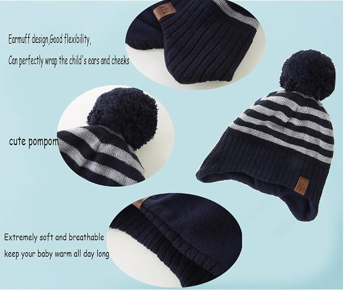 Moon Kitty Baby Boys Hats Toddler Beanies - Image 4