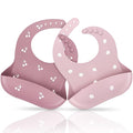 ME.FAN Silicone Baby Bibs for Babies & Toddlers | Adjustable Silicone Bibs Set by MEFAN