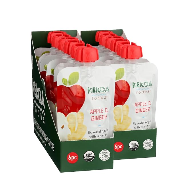 Kekoa Foods Apple & Ginger Baby Food Purée | 100% USDA Certified-Organic - Image 7